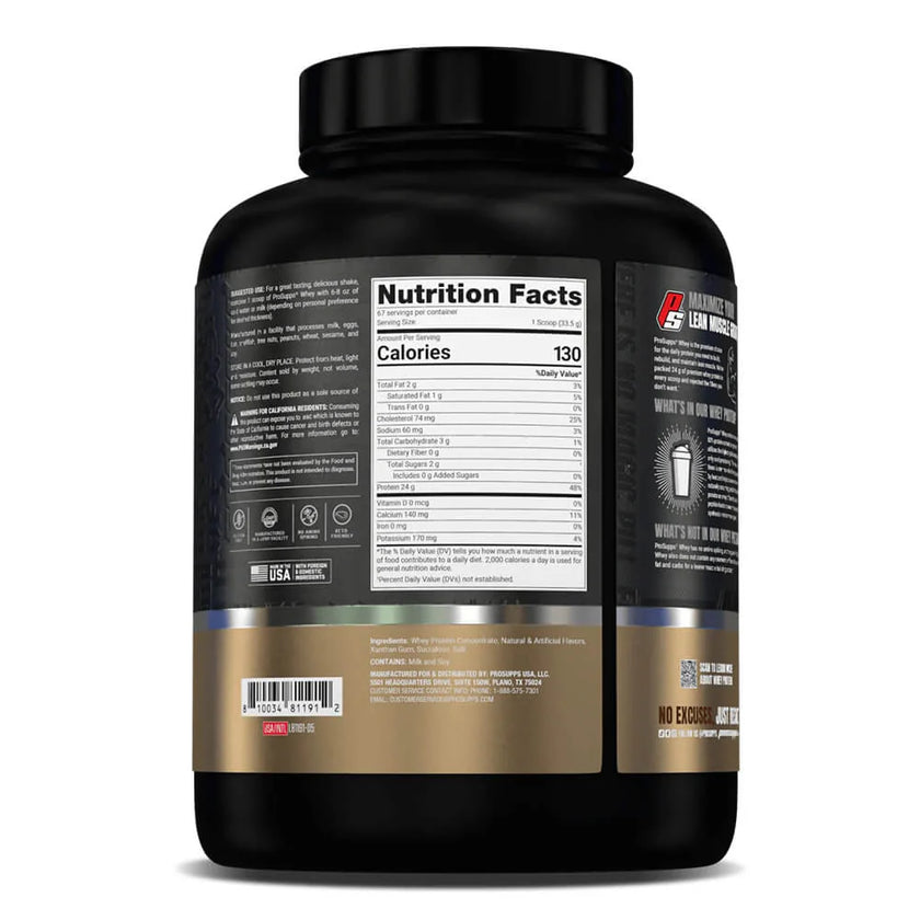 PREMIUM PROTEIN PROSUPPS 5lbs, 64 SERVICIOS DE 34g PROTEINA. LIBRE DE GLUTEN