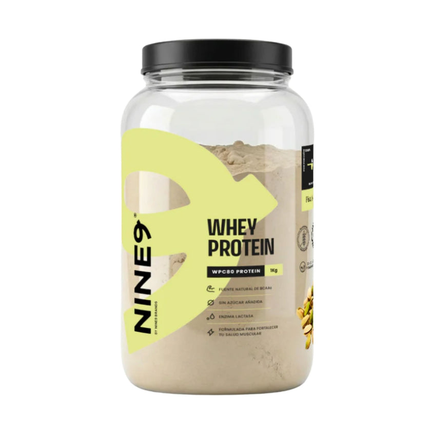 PROTEINA NINE9 WHEY PROTEIN  30 SERVICIOS. CON ENZIMA LACTASA. LIBRE DE GLUTEN