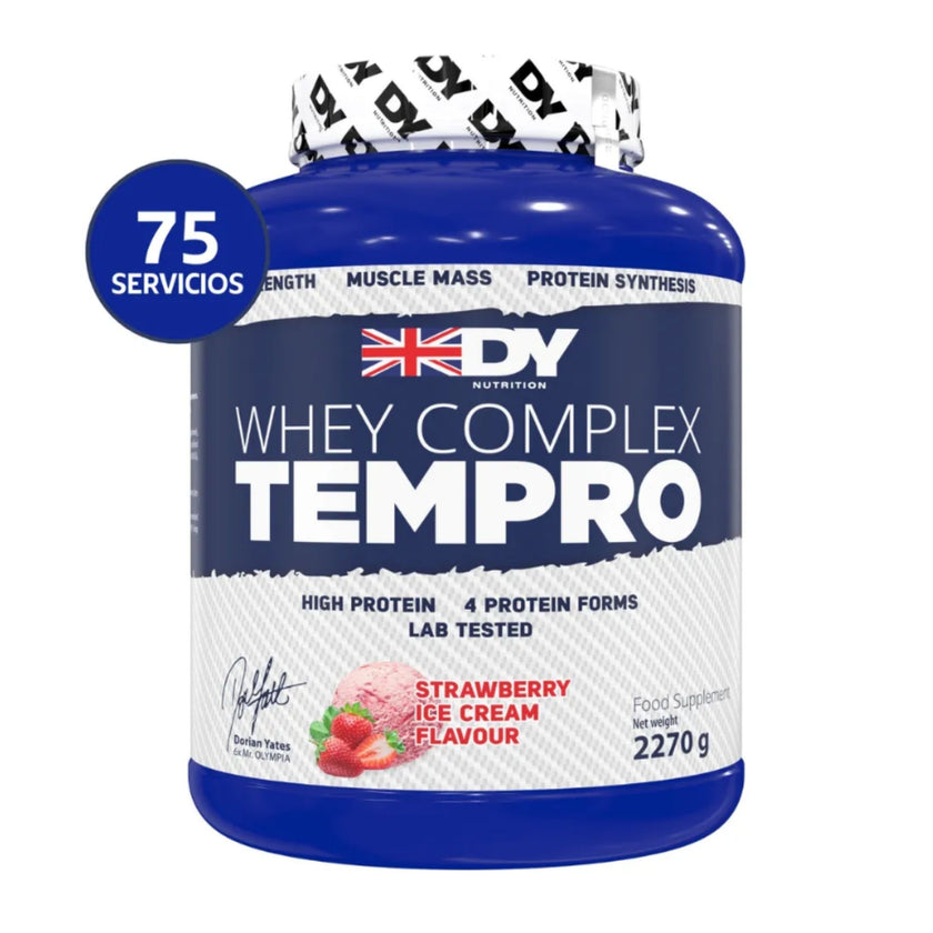 WHEY COMPLEX TEMPRO 75 SERVICIOS CON 23g PROTEINA. ADICION DE ENZIMA LACTASA