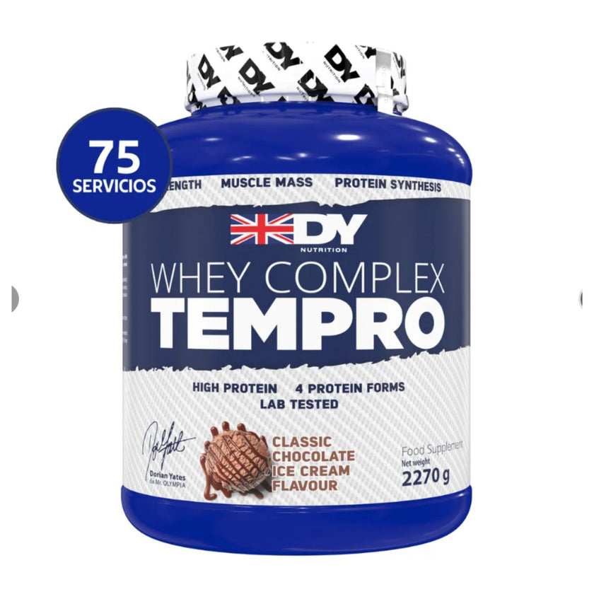 WHEY COMPLEX TEMPRO 75 SERVICIOS CON 23g PROTEINA. ADICION DE ENZIMA LACTASA