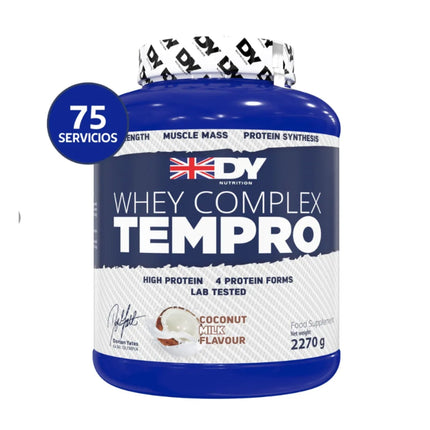 WHEY COMPLEX TEMPRO 75 SERVICIOS CON 23g PROTEINA. ADICION DE ENZIMA LACTASA