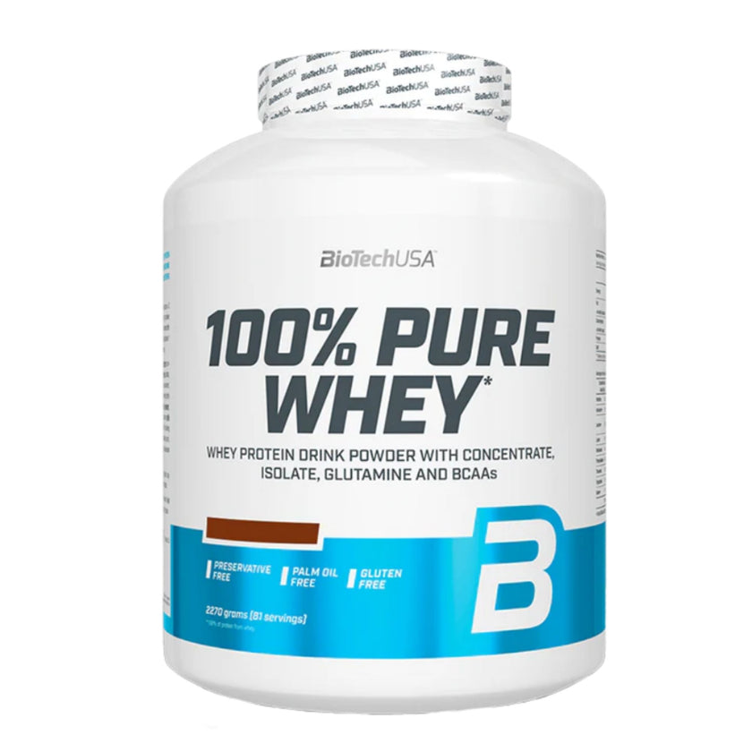 100% PURE WHEY BIOTECH USA 5lbs  81 SERVICIOS, 21g PROTEINA, LIBRE DE GLUTEN