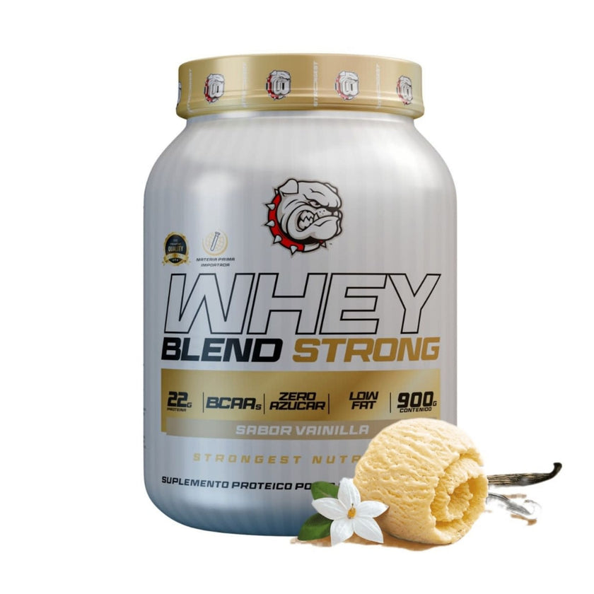 WHEY BLEND STRONG 900g, 22g PROTEINA. ZERO AZUCAR