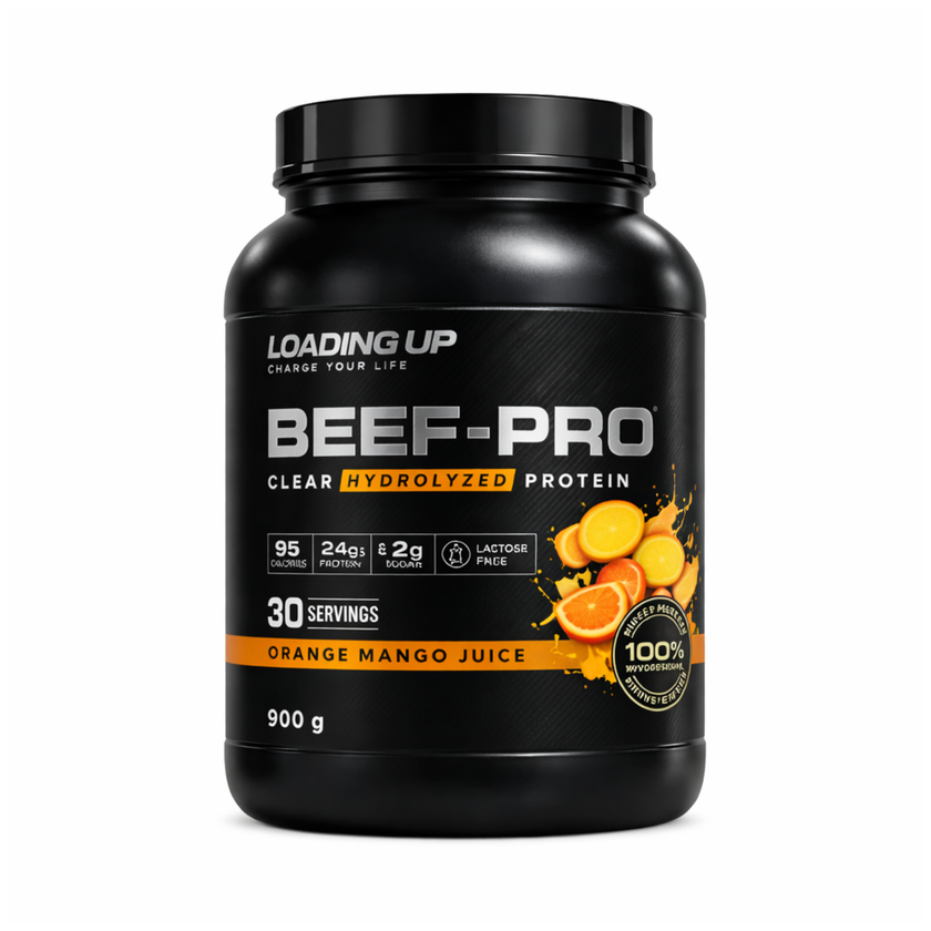 BEEF PRO, LA PROTEINA QUE SE TOMA COMO UN JUGO. RINDE 30 SERVICIOS CON 24g PROTEINA