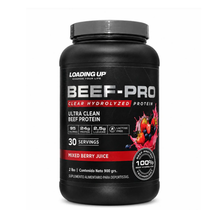 BEEF PRO, LA PROTEINA QUE SE TOMA COMO UN JUGO. RINDE 30 SERVICIOS CON 24g PROTEINA
