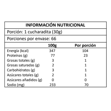 PRO ELITE ZERO STRONG 2KG, ZERO LACTOSA, SOLO 104kcal, 23g PROTEINA,  3g CREATINA