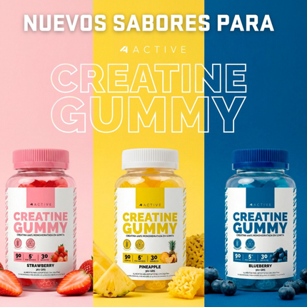 CREATINE GUMMY. 90 EXQUISITAS GOMITAS. RINDE  30 SERVICIOS