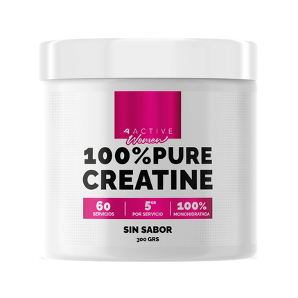 CREATINE WOMAN MICRONIZADA 300g  60 SERVICIOS. LIBRE DE SABORIZANTES