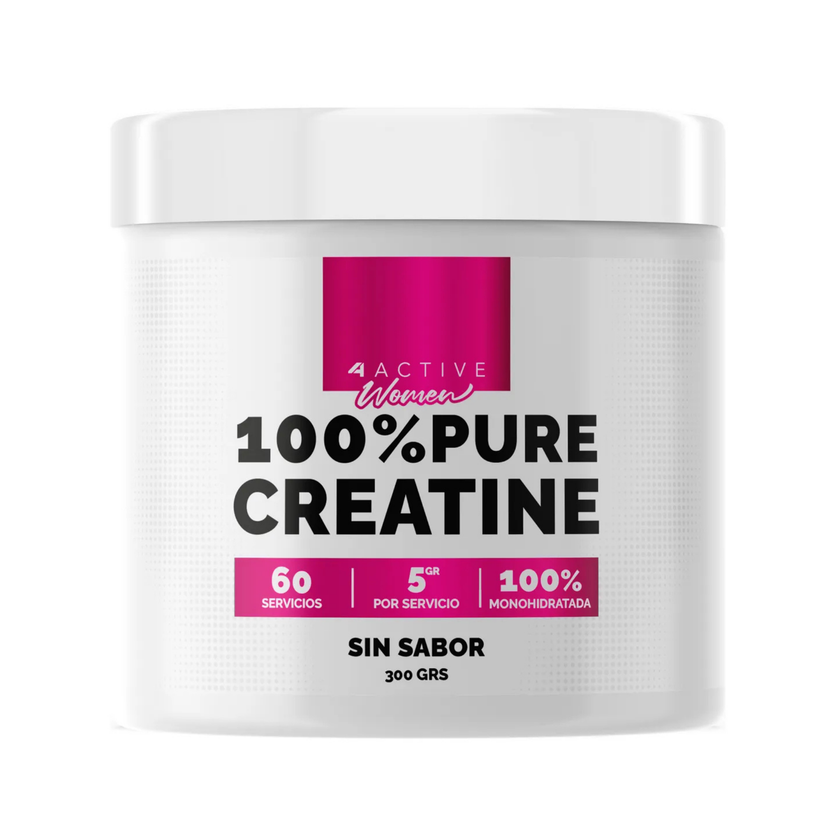 CREATINE WOMAN MICRONIZADA 300g  60 SERVICIOS. LIBRE DE SABORIZANTES