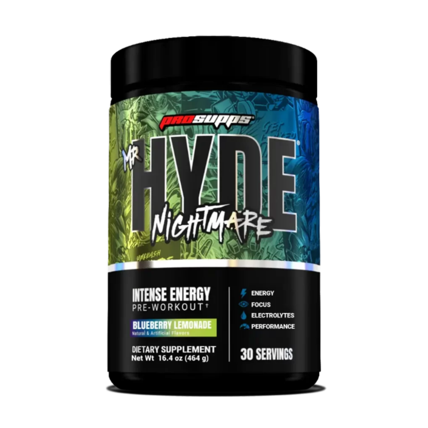 MR HYDE «NIGHTMARE» PRE.WORKOUT 30 SERVICIOS. NUEVA FORMULA, INTENSIDAD MAXIMA