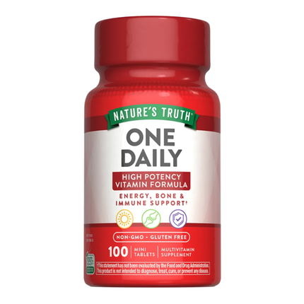 MULTIVITAMINICO ONE DAILY  NATURE´S TRUTH.  100 SERVICIOS