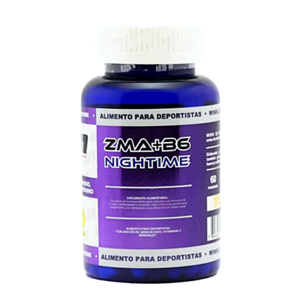 ZMA NIGHTIME. ZINC + MAGNESIO + VIT B6  + TRIPTOFANO. 60 SERVICIOS PARA SUEÑO FELIZ