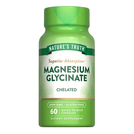 MAGNESIO GLYCINATO 200mg, 30 SERVICIOS. RECUPERACIÓN TOTAL