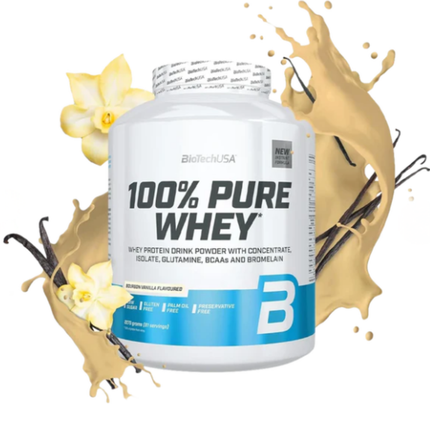 100% PURE WHEY BIOTECH USA 5lbs  81 SERVICIOS, 21g PROTEINA, LIBRE DE GLUTEN