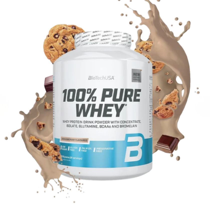100% PURE WHEY BIOTECH USA 5lbs  81 SERVICIOS, 21g PROTEINA, LIBRE DE GLUTEN