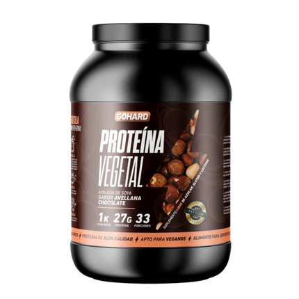 GO HARD PROTEINA 100% SOYA 2.2lbs, 30 SERVICIOS. EXQUISITOS SABORES