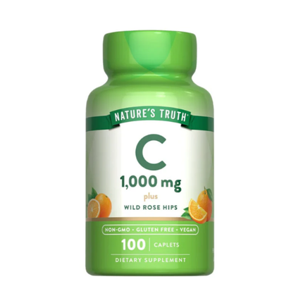 VITAMINA C / 1000mg / CON ROSA MOSQUETA / 100 CAPSULAS