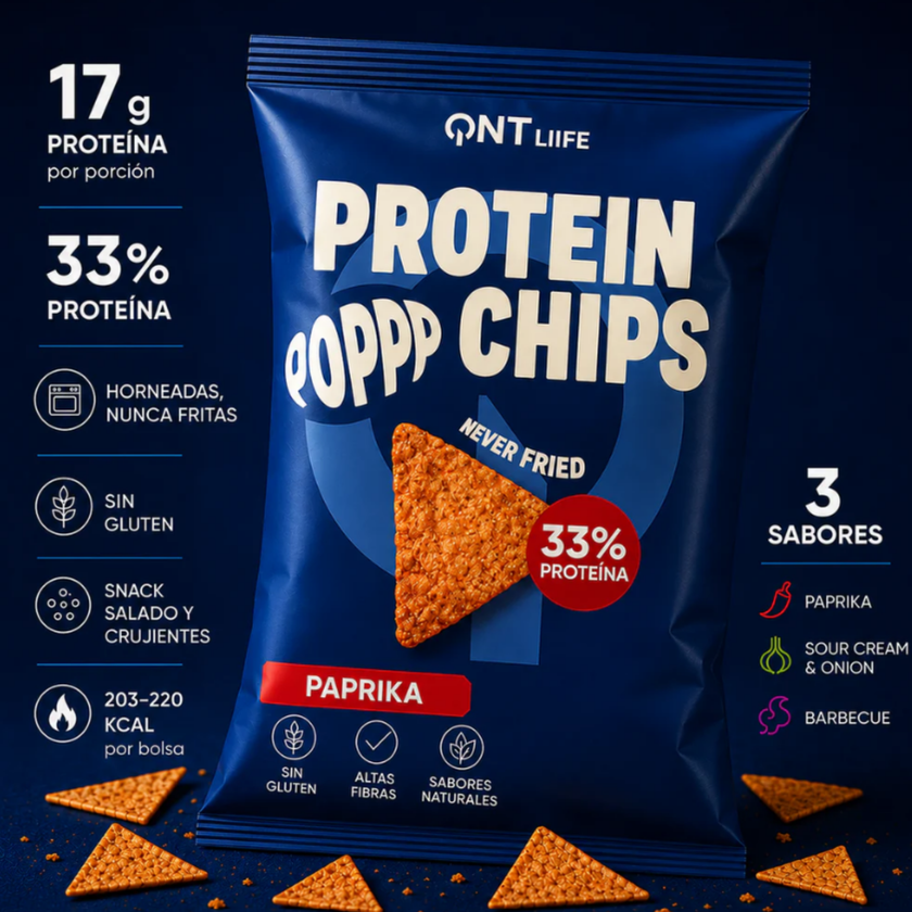 PROTEIN CHIPS, SNACK SALADO, 16g PROTEINA