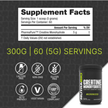 CREATINA MICRONIZADA NUTRABIO 300g  60 SERVICIOS