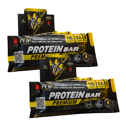 SUPER PACK PREMIUM BAR. 30 EXQUISITAS BARRAS CON 32g DE PROTEINA.