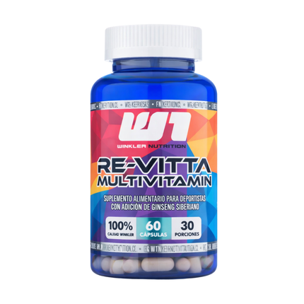 MULTIVITAMINICO REVITTA. 60 CAPSULAS, 30 SERVICIOS, CON ADICION DE GINSEN