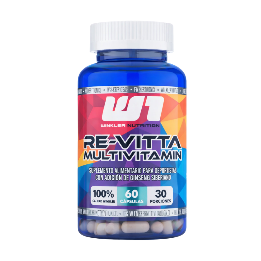 MULTIVITAMINICO REVITTA. 60 CAPSULAS, 30 SERVICIOS, CON ADICION DE GINSEN