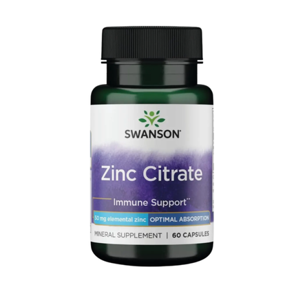 CITRATO DE ZINC SWANSON. 50mg, 60 SERVICIOS