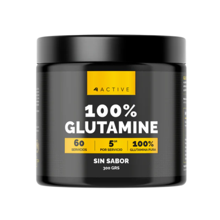 GLUTAMINA 4ACTIVE 300g 60 SERVICIOS. SALUD DIGESTIVA Y RECUPERACIÓN