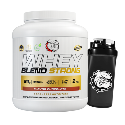 WHEY BLEND STRONG 50 SERVICIOS, 22g PROTEINA + SHAKER DE REGALO
