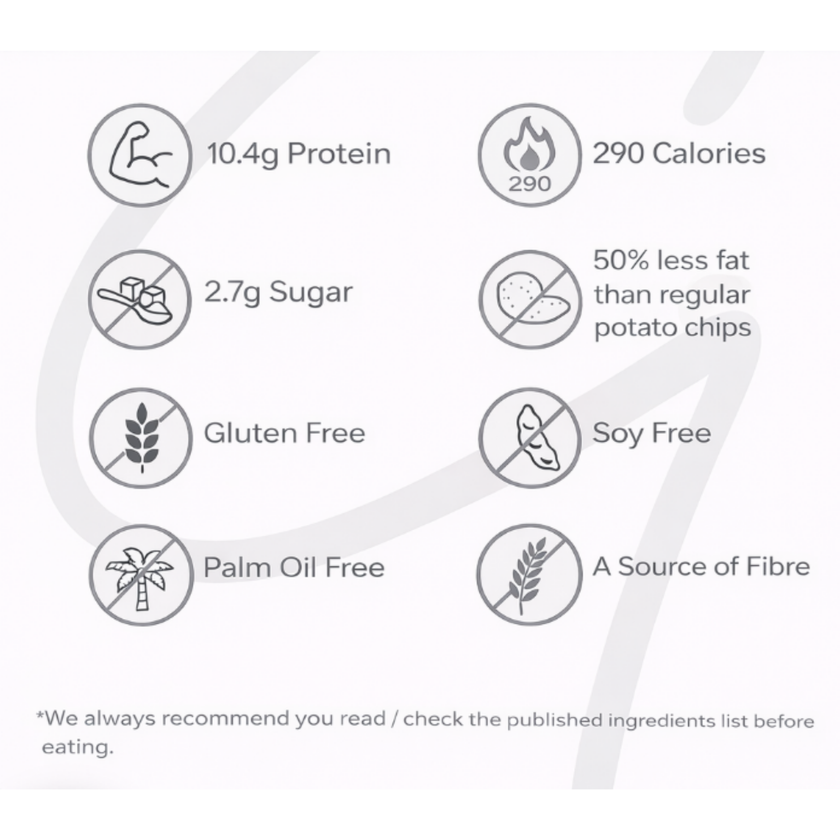 GAMS PROTEIN LENTIL CHIPS. SNACK PROTEICO SALADO.