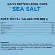 GAMS PROTEIN LENTIL CHIPS. SNACK PROTEICO SALADO.