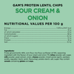 GAMS PROTEIN LENTIL CHIPS. SNACK PROTEICO SALADO.