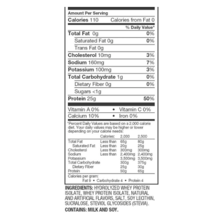 ISO 100 DYMATIZE ISOLATE HYDROLIZE ISOLATE PROTEIN 5LBS.