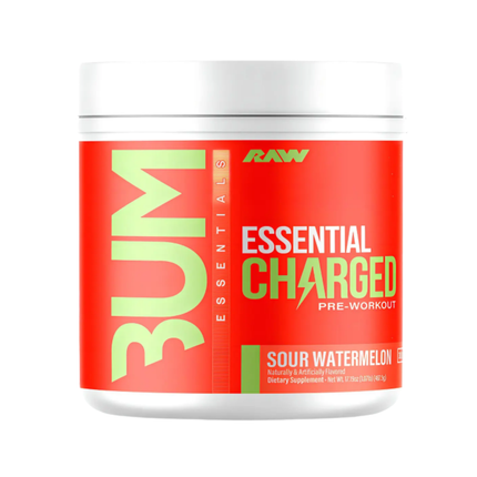 PRE ENTRENO RAW CBUM CHARGED. 50 SERVICIOS. ENERGÍA Y POTENCIA EN UN SCOOP
