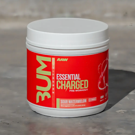 PRE ENTRENO RAW CBUM CHARGED. 50 SERVICIOS. ENERGÍA Y POTENCIA EN UN SCOOP