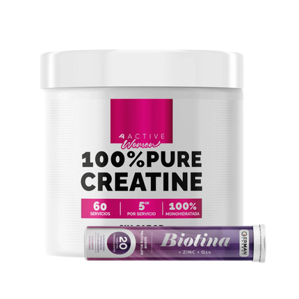 CREATINA WOMAN 300g + BIOTINA ZINC Q10