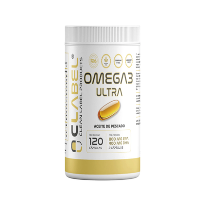 OMEGA3. CALIDAD CLABEL. 800EPA+400DHA- 60 SERVICIOS