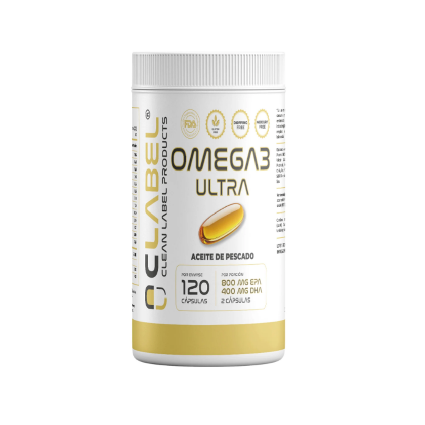 OMEGA3. CALIDAD CLABEL. 800EPA+400DHA- 60 SERVICIOS