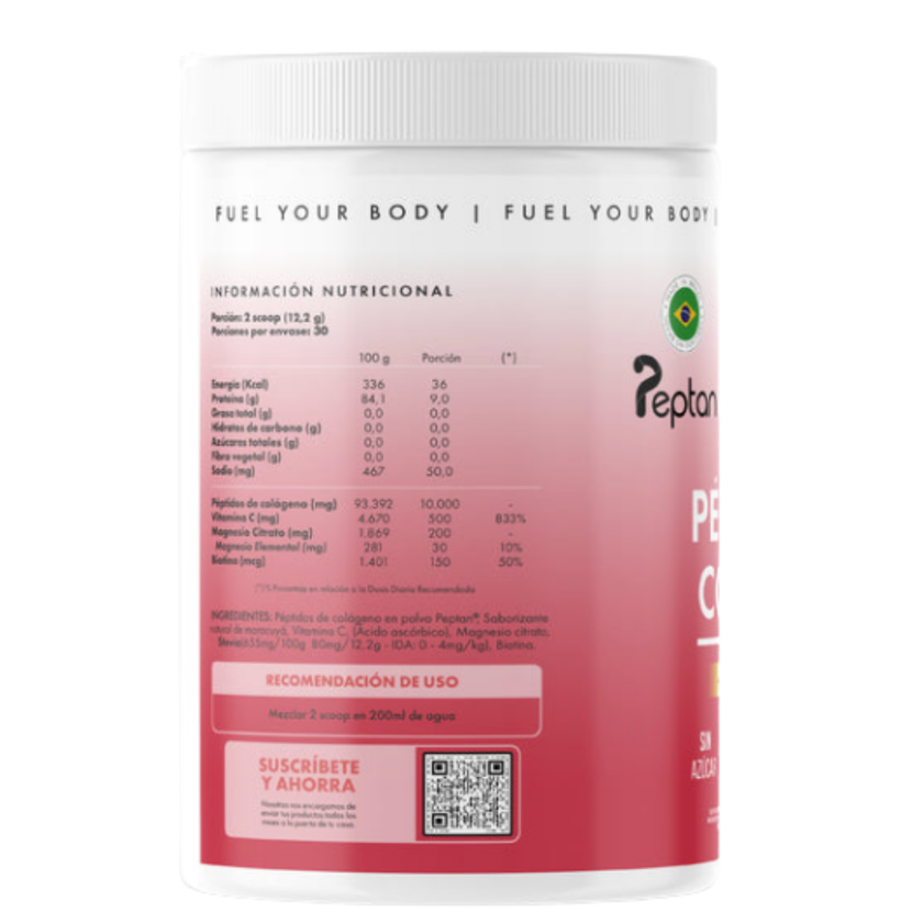 PEPTIDO DE COLAGENO. PEPTAN. 30 SERVICIOS. EXQUISITOS SABORES