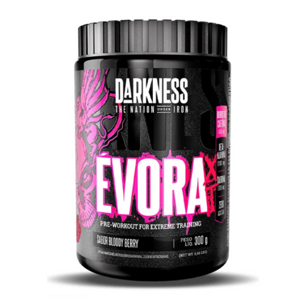 EVORA XT DARKNESS.  ALTO EN ENERGÍA Y POTENCIA. 400mg CAFÉINA