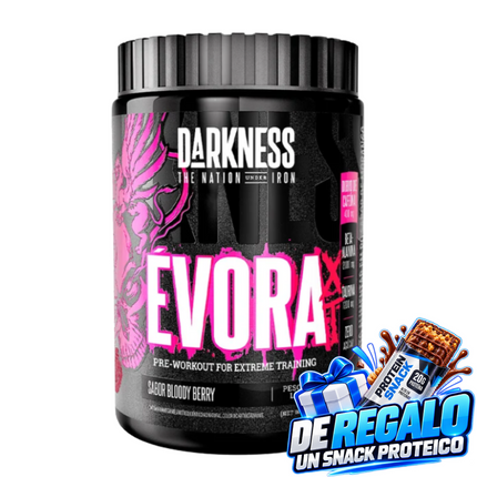 EVORA XT DARKNESS.  ALTO EN ENERGÍA Y POTENCIA. 400mg CAFÉINA