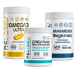 TRIPACK 60 DIAS. OMEGA 1200mg EPA y DHEA + CREATINA 300g + MAGNESIO BISGLICINATO