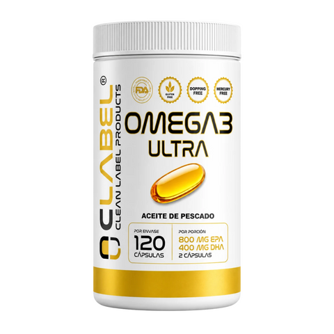 OMEGA3. CALIDAD CLABEL. 800EPA+400DHA- 60 SERVICIOS