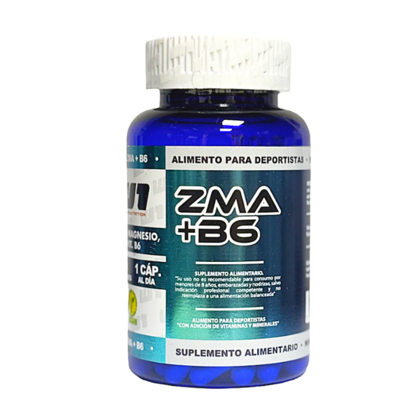 ZMA B6 / ZINC + MAGNESIO + VIT B6 / 60 CAPSULAS / 60 SERVICIOS